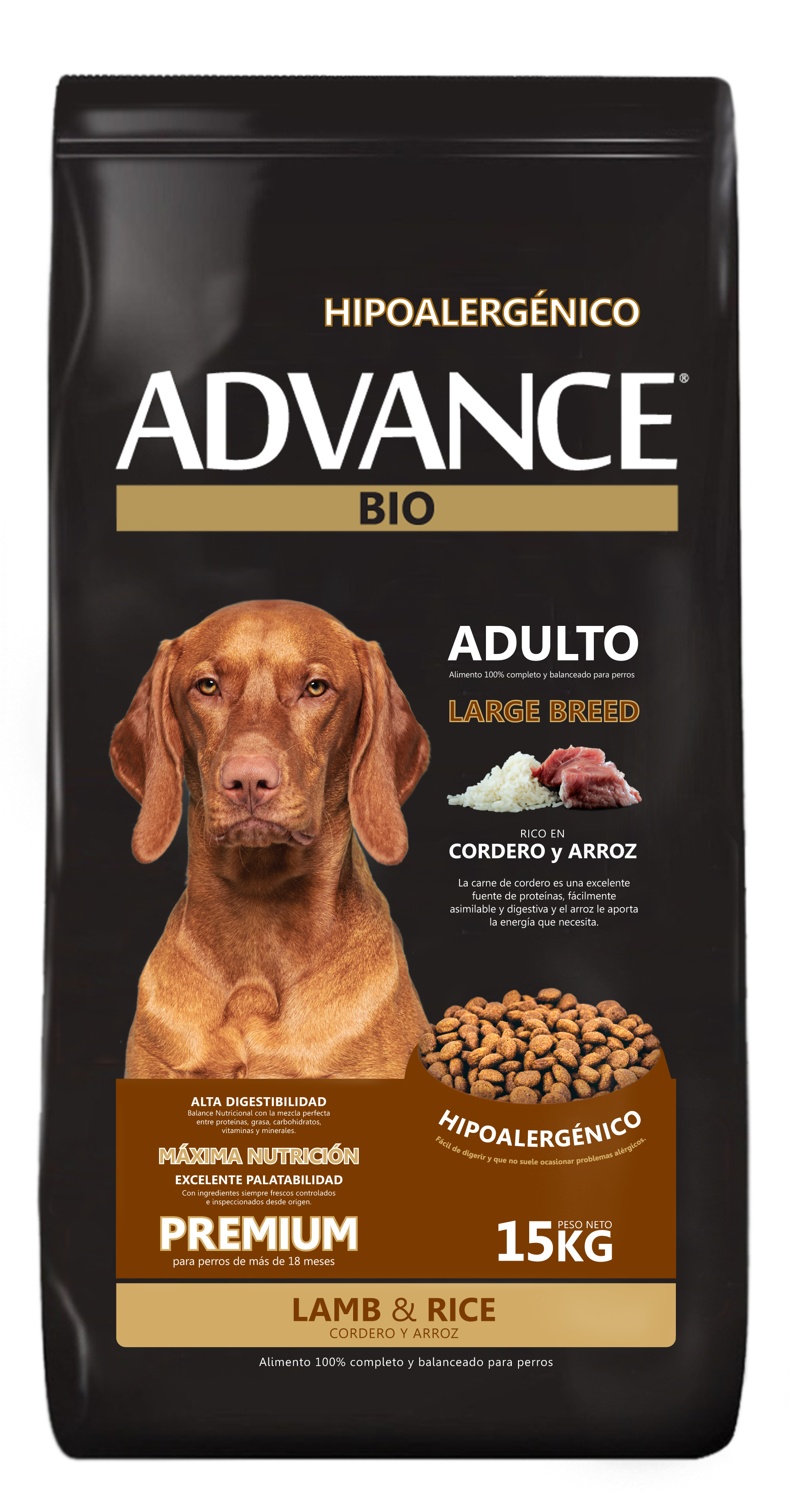 Advance Bio Cordero Y Arroz Large 15Kg